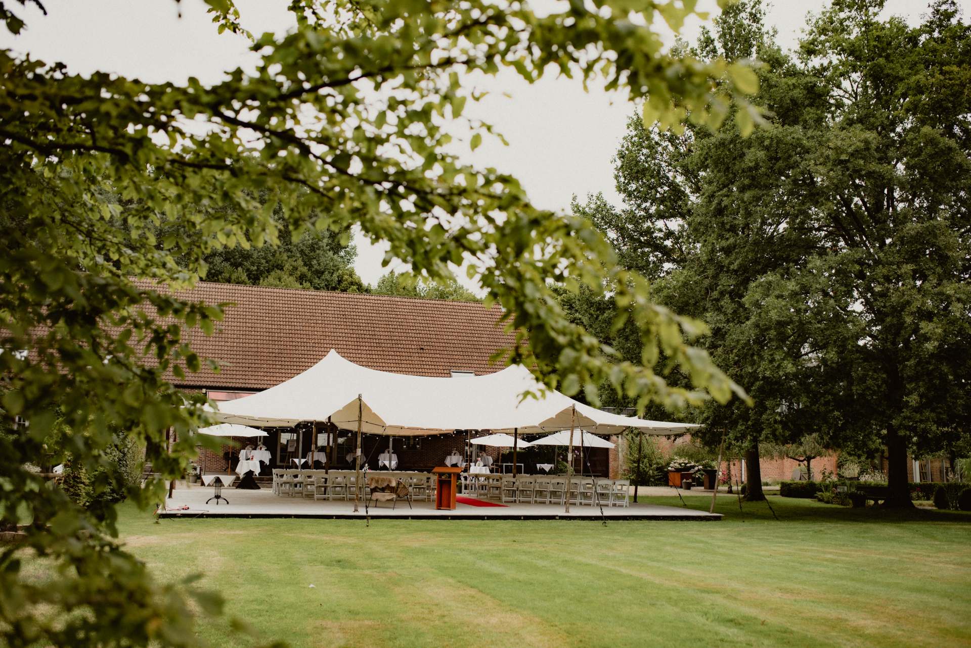 Feestlocatie met tent
